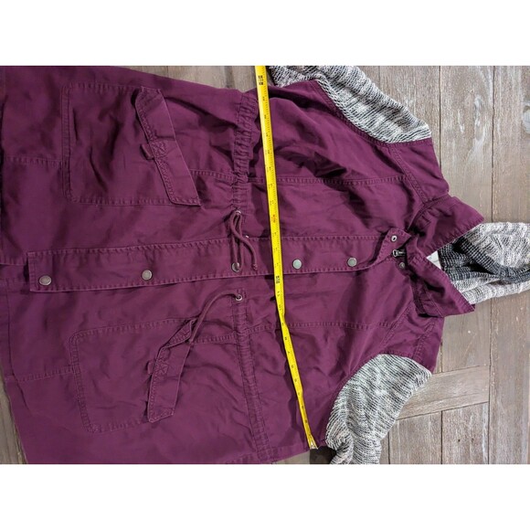 Womens TORRID Purple Anorak Jacket Size 2  Lightweight Hooded - Picture 5 of 5